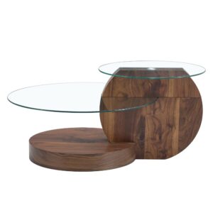 Wohnli Möbelsuche - Couchtisch mit 2 Tischplatten aus Gehärtetem Glas