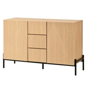 wohnli-moebel-suche-M26036191 Wohnli Möbelsuche - Designer-Sideboard aus Naturholz mit Geometrischen Fronten