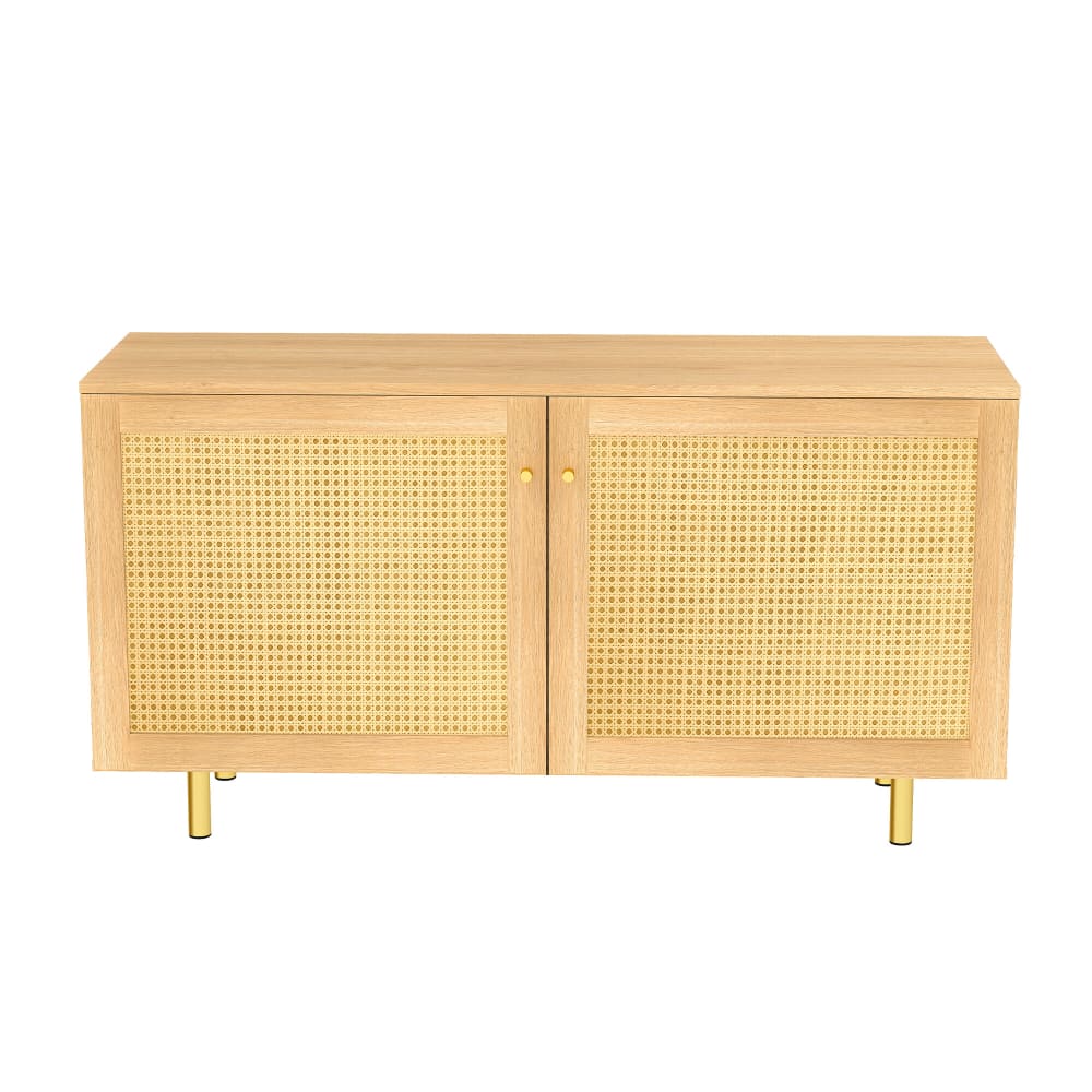 wohnli-moebel-suche-M26036198 Wohnli Möbelsuche - Sideboard mit 2 Türen in Holzoptik aus Hellem Rattan