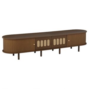 wohnli-moebel-suche-M26036200 Wohnli Möbelsuche - Retro-TV-Ständer mit Flechtwerk und Stauraum