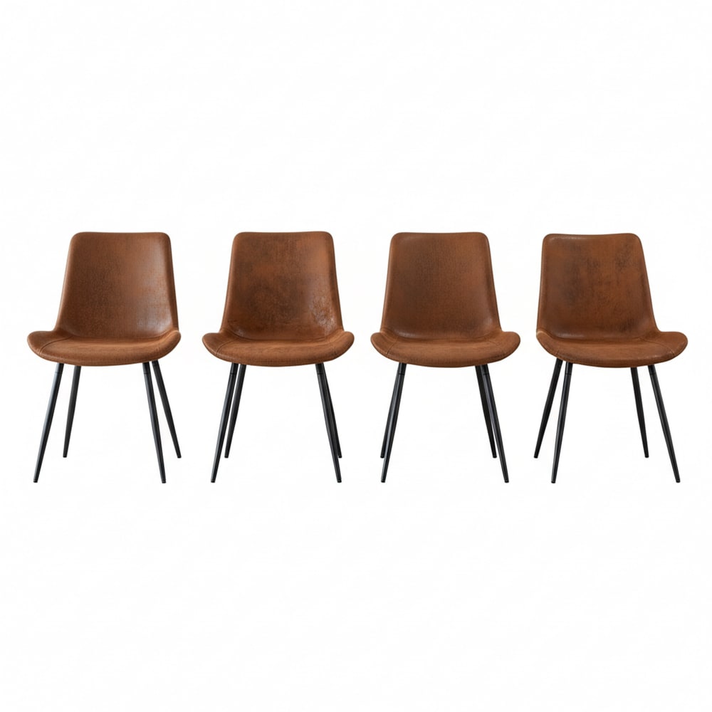 wohnli-moebel-suche-M26036207 Wohnli Möbelsuche - Set aus 4 Vintage-Esszimmerstühlen mit Stoffbezug