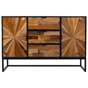 Sideboard Holz 120x38x78h cm braun 38x120x78cm Spanplatte Braun Wanderlust deco Möbel Esszimmermöbel Sideboards, Highboards & niedrige Anrichten