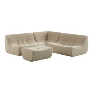 wohnli-moebel-suche-M26036827 Wohnli Möbelsuche - 5-Sitzer Ecksofa mit Bouclé-Bezug und Hocker beige