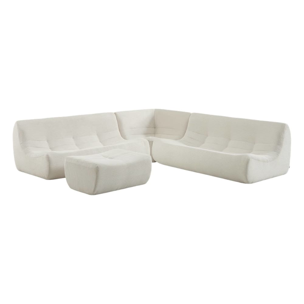 wohnli-moebel-suche-M26036838 Wohnli Möbelsuche - Ecksofa für 7 Personen mit Cordbezug und Hocker creme