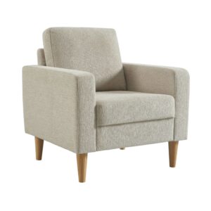wohnli-moebel-suche-M26036926 Wohnli Möbelsuche - Sessel mit Heveaholz und Chenille-Bezug beige