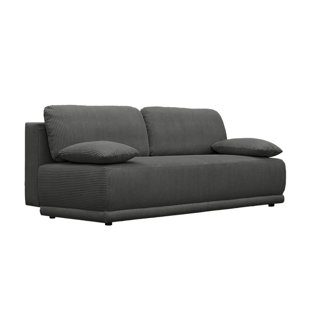 wohnli-moebel-suche-M26036934 Wohnli Möbelsuche - 3-Sitzer Schlafsofa mit Stauraum und Cordbezug in anthrazit
