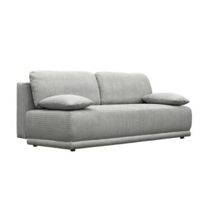 wohnli-moebel-suche-M26036935 Wohnli Möbelsuche - 3-Sitzer Schlafsofa mit Stauraum und Cordbezug in hellgrau
