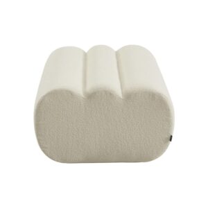 wohnli-moebel-suche-M26036955-1 Fußhocker mit strukturiertem Bouclé-Bezug weiß