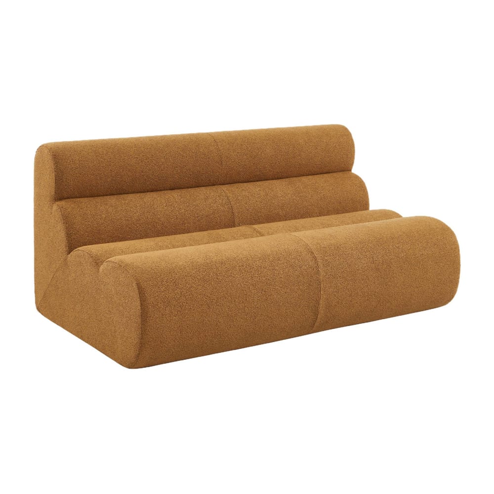 wohnli-moebel-suche-M26036981 Wohnli Möbelsuche - 2-Sitzer Sessel mit strukturiertem Bouclé-Bezug senfgelb