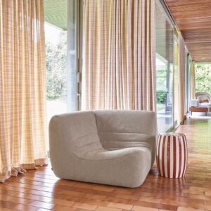 wohnli-moebel-suche-M26036988-1 Ecksessel mit strukturiertem Bouclé-Bezug beige 100x72x100cm Stoff Beige sweeek Sofas und Sessel Sessel, Poufs und Fußbänke Sessel