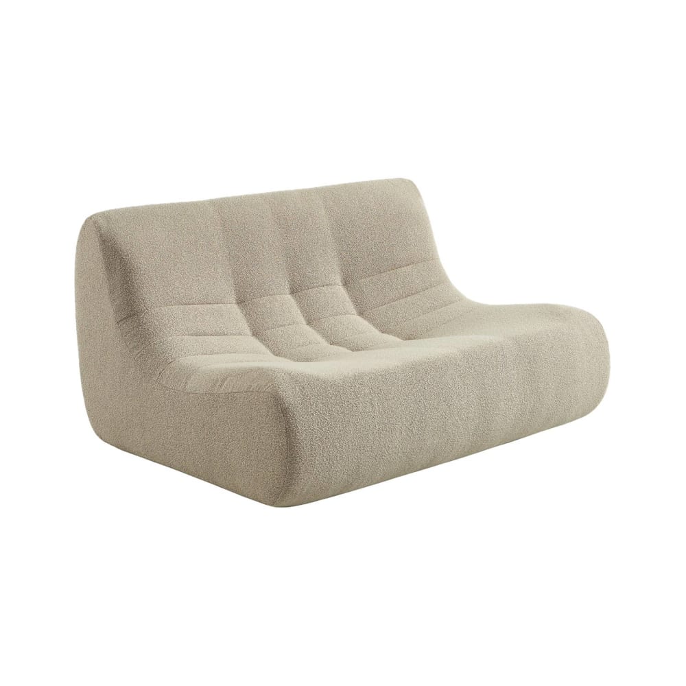 wohnli-moebel-suche-M26037060 Wohnli Möbelsuche - 2-Sitzer Sessel mit strukturiertem Bouclé-Bezug beige