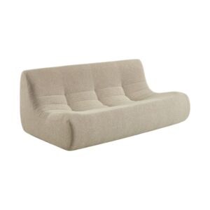 Wohnli Möbelsuche - 3-Sitzer Sofa mit strukturiertem Bouclé-Bezug beige