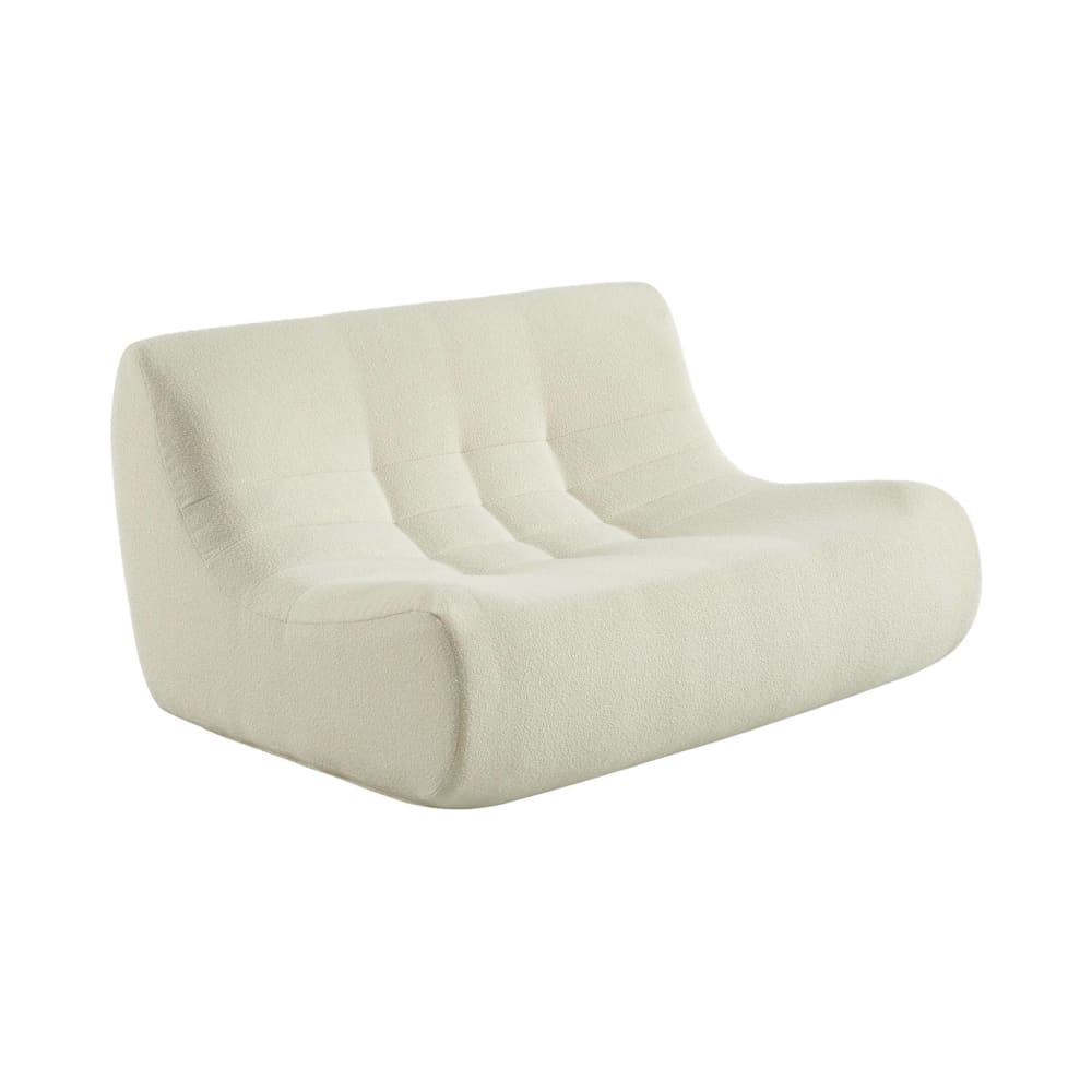 wohnli-moebel-suche-M26037067 Wohnli Möbelsuche - 2-Sitzer Sessel mit strukturiertem Bouclé-Bezug weiß
