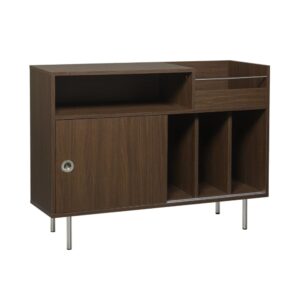 wohnli-moebel-suche-M26037092-1 Vintage Schallplattenschrank 100cm nussbaumfarben 100x75x40cm Spanplatte Braun sweeek Möbel Esszimmermöbel Sideboards, Highboards & niedrige Anrichten