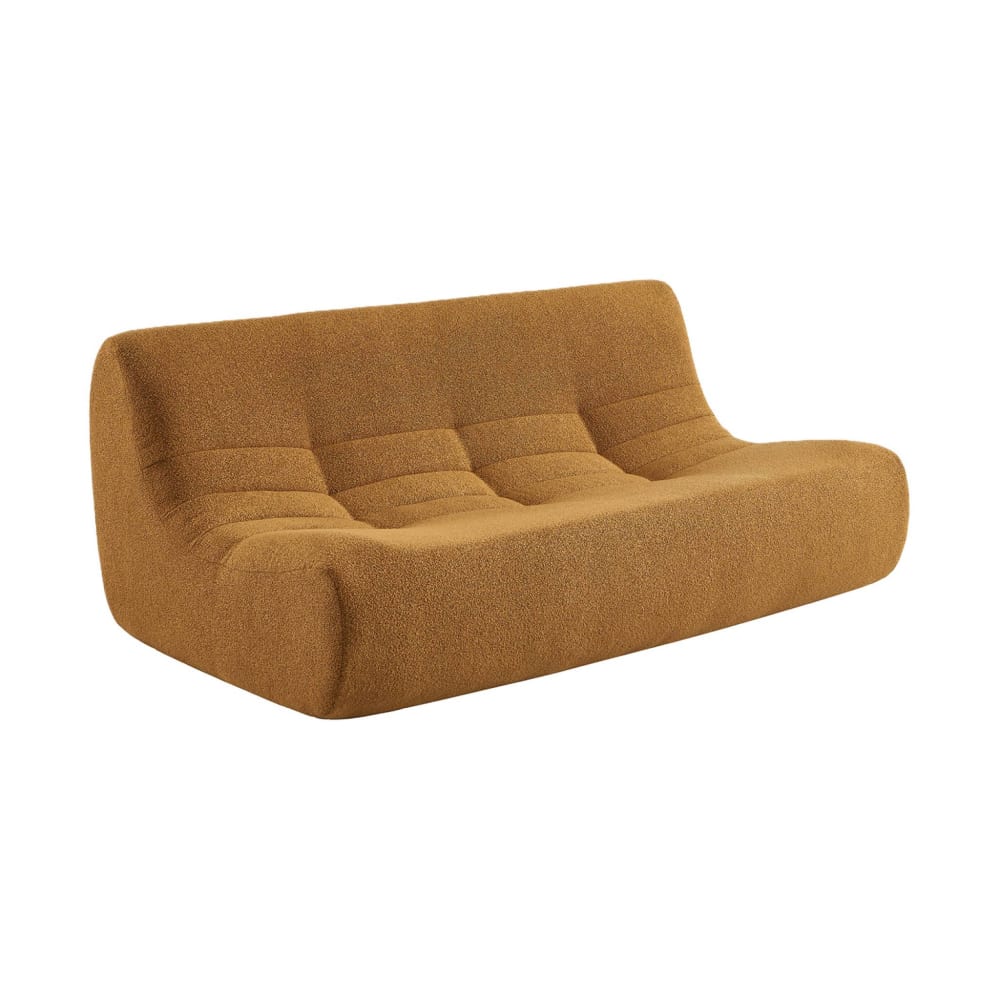 wohnli-moebel-suche-M26037126 Wohnli Möbelsuche - 3-Sitzer Sofa mit strukturiertem Bouclé-Bezug senfgelb