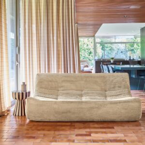 wohnli-moebel-suche-M26037138-1 3-Sitzer Sofa mit Cordbezug dunkelbeige 182x72x105cm Stoff Beige sweeek Sofas und Sessel Sofas 2-Sitzer-Sofas & 3-Sitzer-Sofas