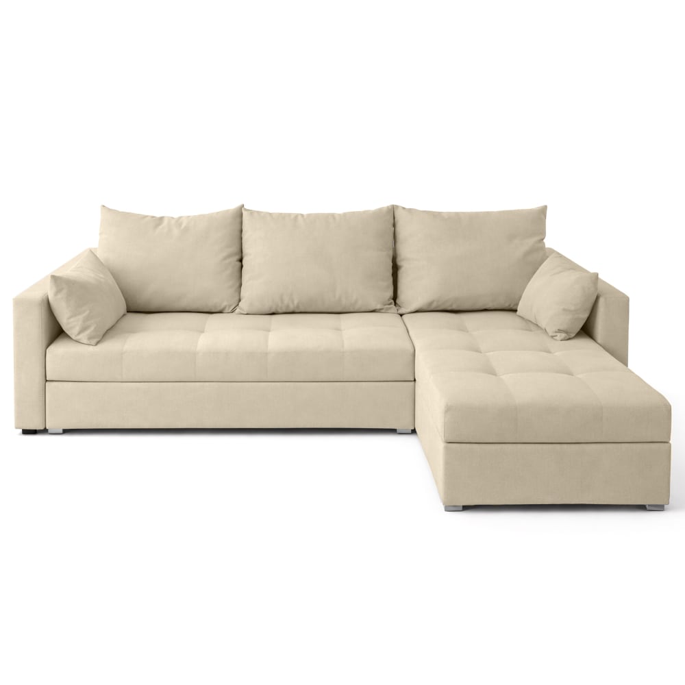 wohnli-moebel-suche-M26037174 Wohnli Möbelsuche - Ecksofa aus Samt mit Schlaffunktion und Stauraum