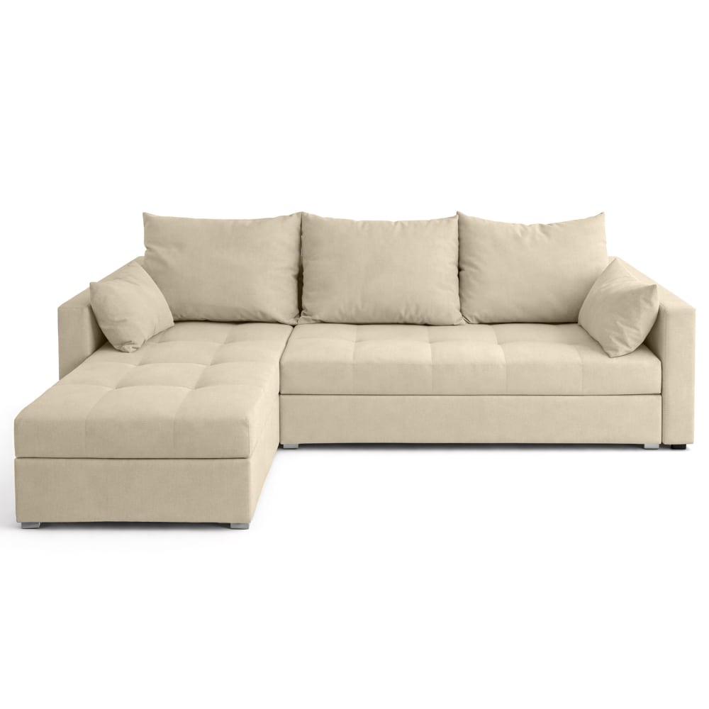 wohnli-moebel-suche-M26037175 Wohnli Möbelsuche - Ecksofa aus Samt mit Schlaffunktion und Stauraum