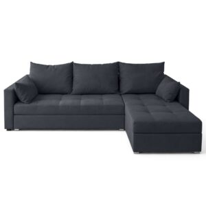 wohnli-moebel-suche-M26037181 Wohnli Möbelsuche - Ecksofa aus Samt mit Schlaffunktion und Stauraum