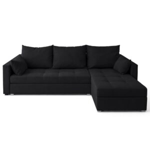 wohnli-moebel-suche-M26037187 Wohnli Möbelsuche - Ecksofa aus Samt mit Schlaffunktion und Stauraum