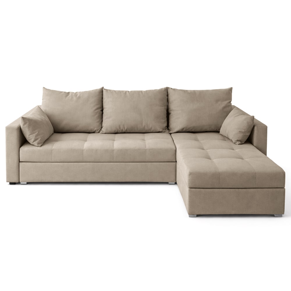 wohnli-moebel-suche-M26037193 Wohnli Möbelsuche - Ecksofa aus Samt mit Schlaffunktion und Stauraum