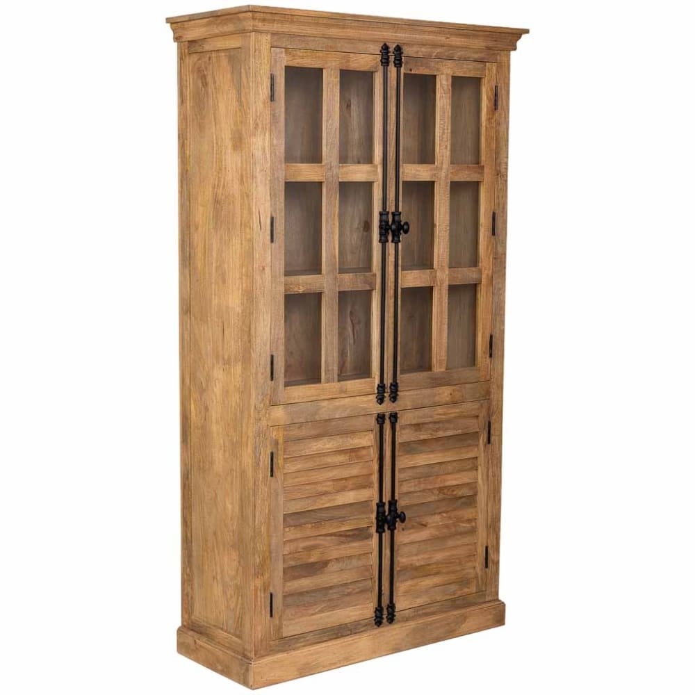 wohnli-moebel-suche-M26037483 Wohnli Möbelsuche - Vitrine aus Holz mit 2 Türen und 2 Schubladen