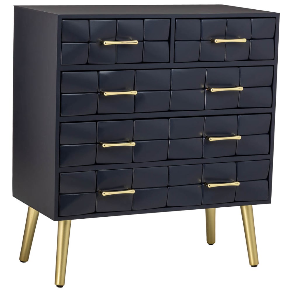 Wohnli Möbelsuche - Holzkommode schwarz 72.5x35x79h cm