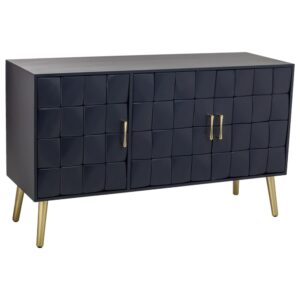 Wohnli Möbelsuche - Holzsideboard schwarz 120x41.5x71h cm