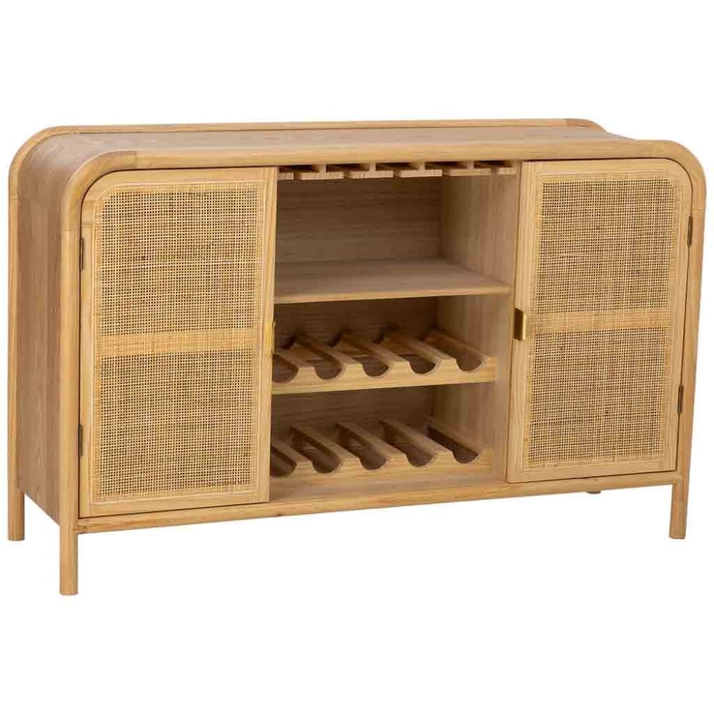 Wohnli Möbelsuche - Sideboard aus Holz und Rattan