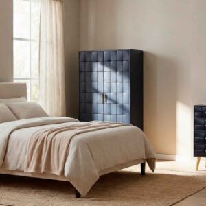 wohnli-moebel-suche-M26038823-1 Holzschrank schwarz 76x42x125h cm 76x125x42cm Holz Schwarz Wanderlust deco Möbel Schlafzimmermöbel Schränke