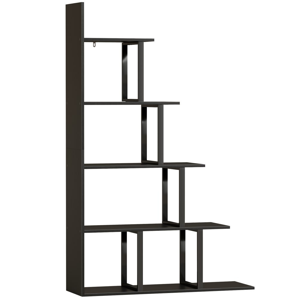 Wohnli Möbelsuche - Bibliothèque échelle 5 niveaux meuble de rangement bois noir