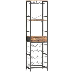 wohnli-moebel-suche-M26039354 Wohnli Möbelsuche - Casier à bouteilles pour 12 bouteilles cadre en métal brun rustique