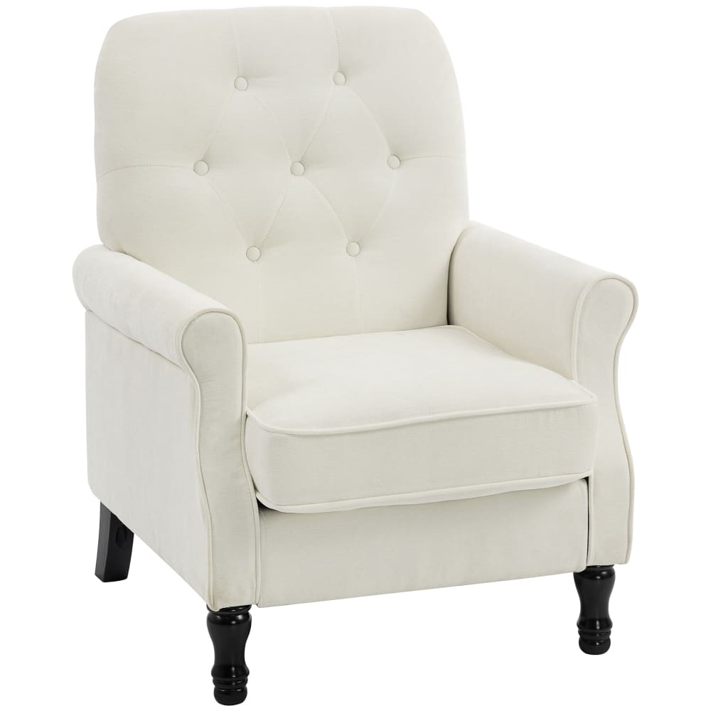 wohnli-moebel-suche-M26039433 Wohnli Möbelsuche - Fauteuil de salon assise rembourrée tissu en lin crème
