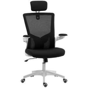 wohnli-moebel-suche-M26039450 Wohnli Möbelsuche - Chaise bureau accoudoirs relevables soutien lombaire maille noir