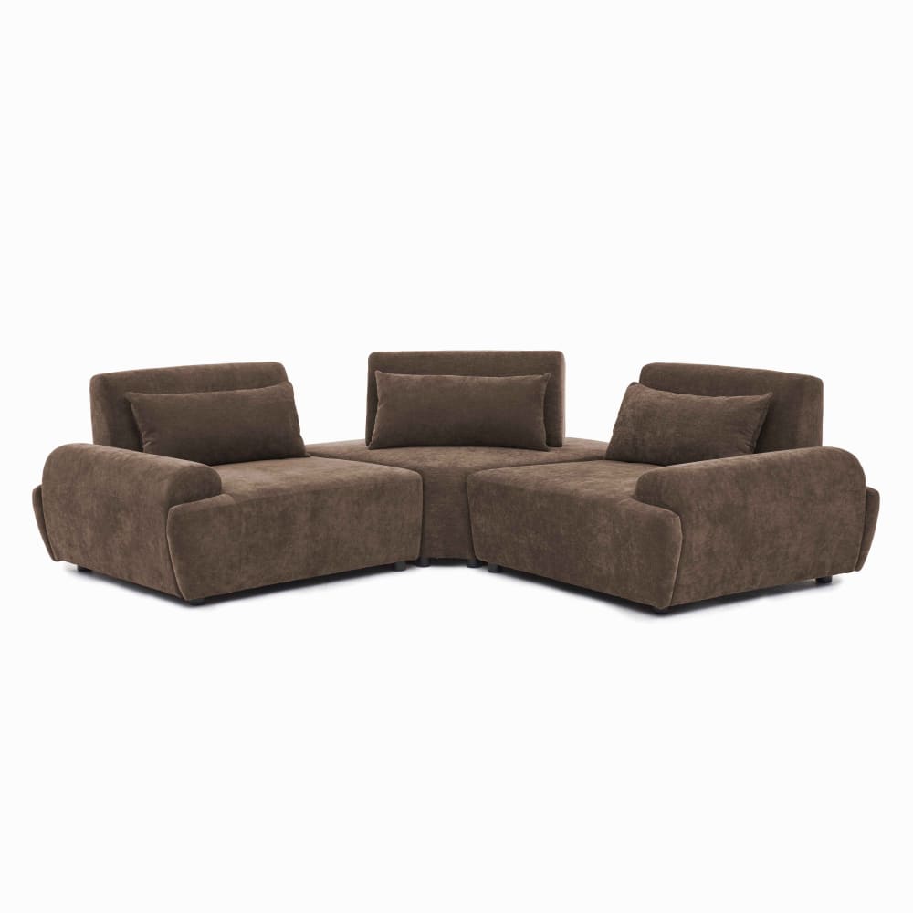 wohnli-moebel-suche-M26040857 Wohnli Möbelsuche - 3-Sitzer Ecksofa mit verstellbarer Rückenlehne 231 cm Schokolade