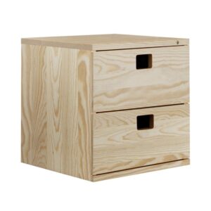 wohnli-moebel-suche-M26040859 Wohnli Möbelsuche - Schreibtischblock mit 2 Schubladen aus massiver Kiefer - L36