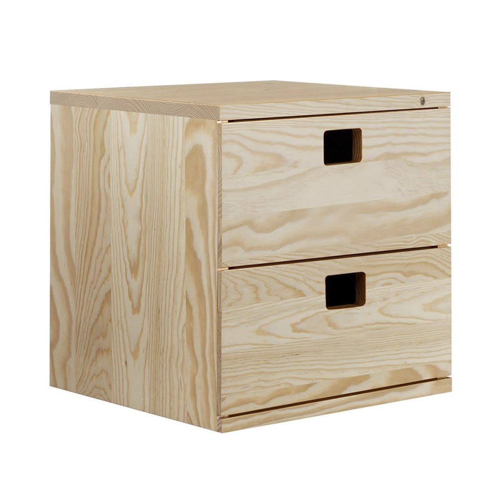 wohnli-moebel-suche-M26040859 Wohnli Möbelsuche - Schreibtischblock mit 2 Schubladen aus massiver Kiefer - L36