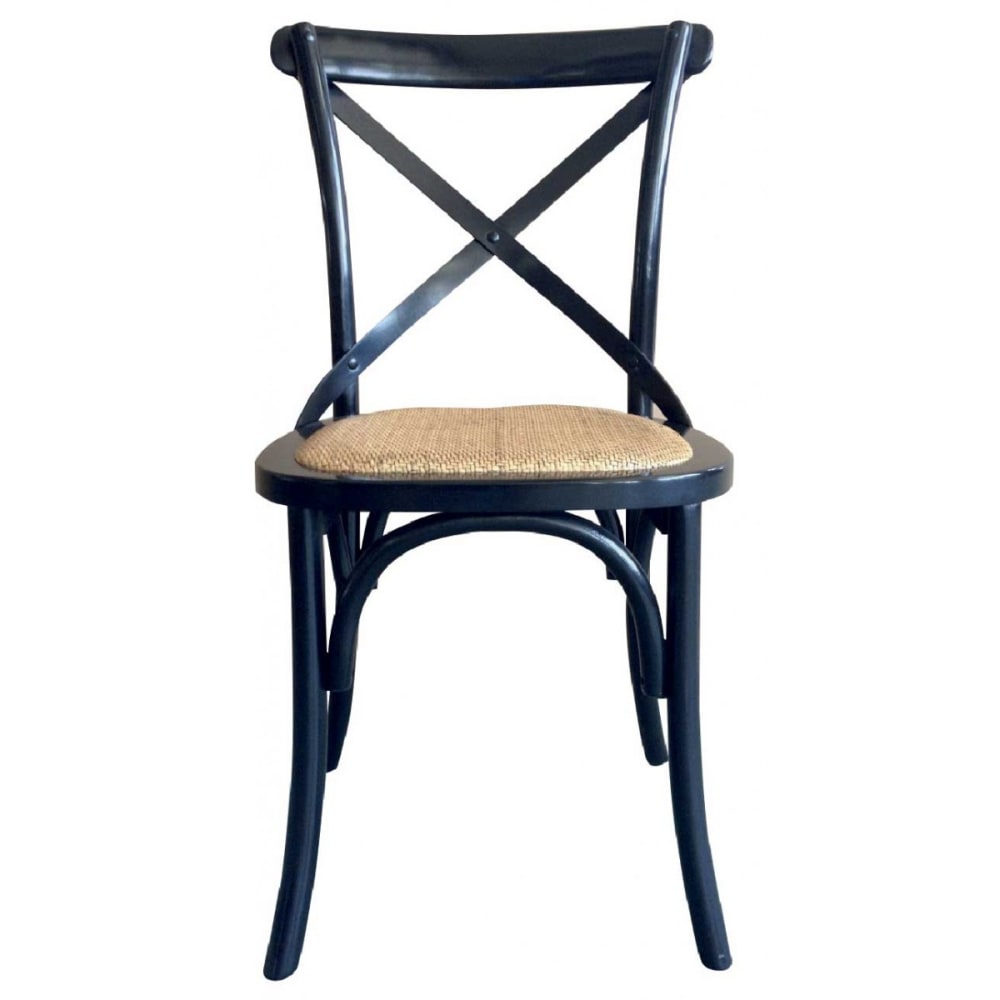 Wohnli Möbelsuche - Set aus 6 Stühlen aus Massivholz und Wiener Geflecht L61 cm - BISTROT