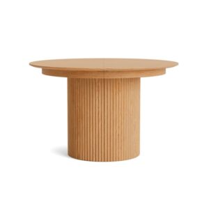 Wohnli Möbelsuche - Freya - table à manger ronde extensible avec rangements - effet bois -