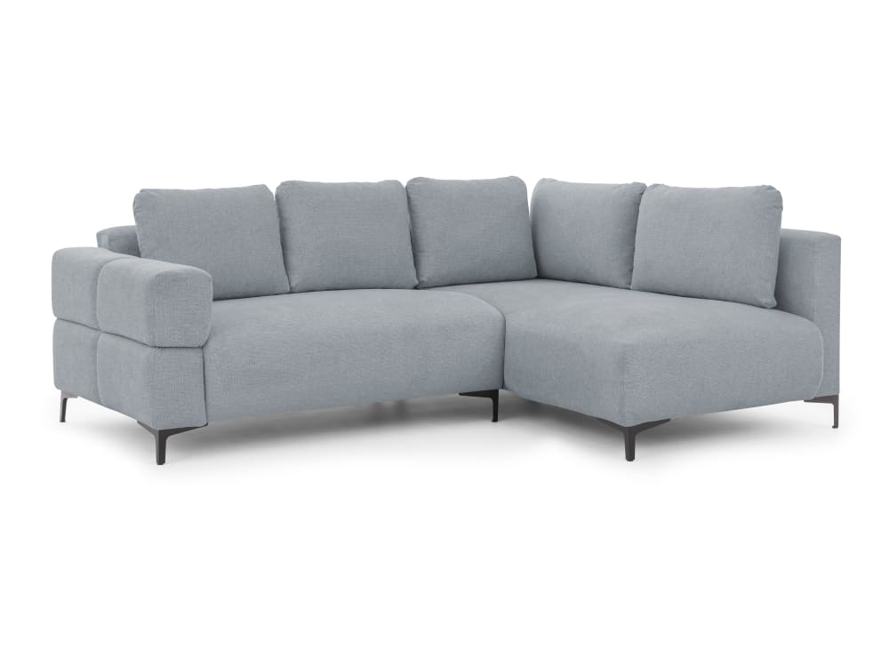 wohnli-moebel-suche-M26041434 Wohnli Möbelsuche - Modernes Ecksofa in Bubble-Optik aus weichem Grau Strukturstoff