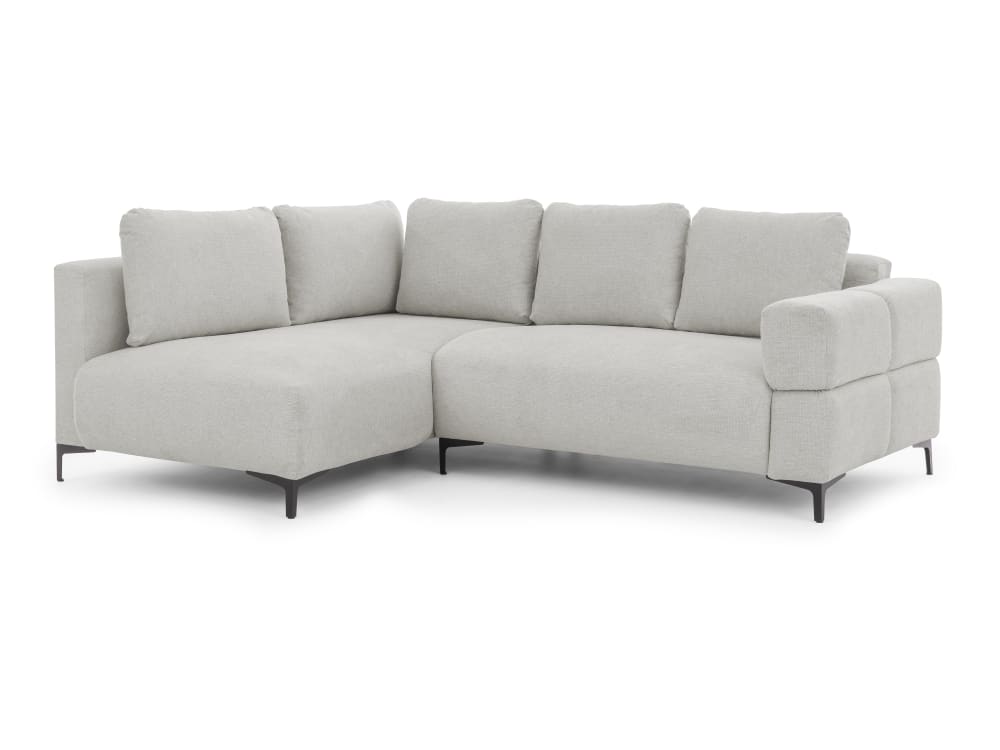 wohnli-moebel-suche-M26041437 Wohnli Möbelsuche - Modernes Ecksofa in Bubble-Optik aus weichem Hellgrau Strukturstoff