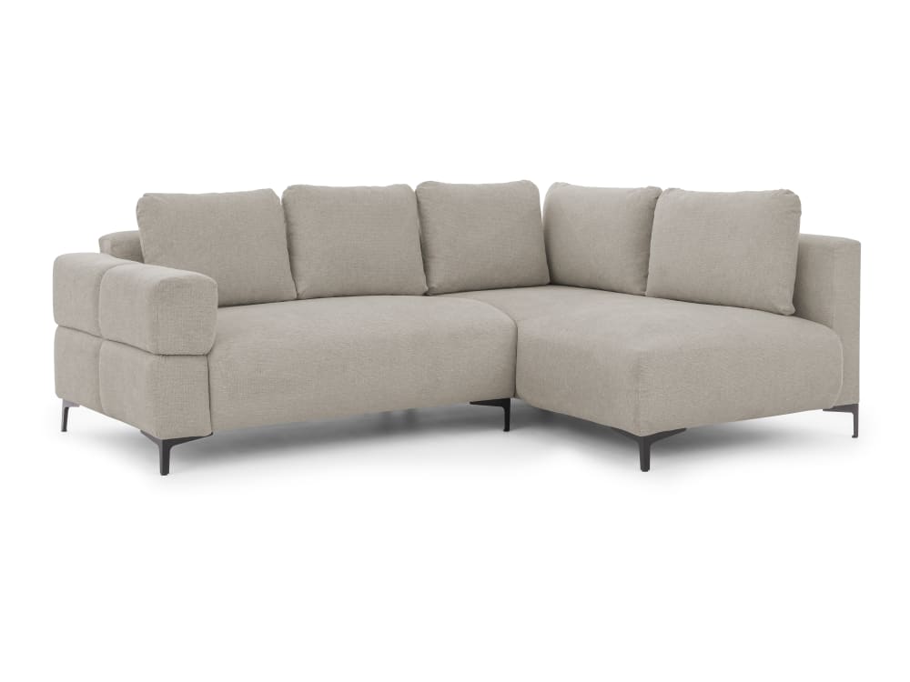 wohnli-moebel-suche-M26041442 Wohnli Möbelsuche - Modernes Ecksofa in Bubble-Optik aus weichem Taupe Strukturstoff