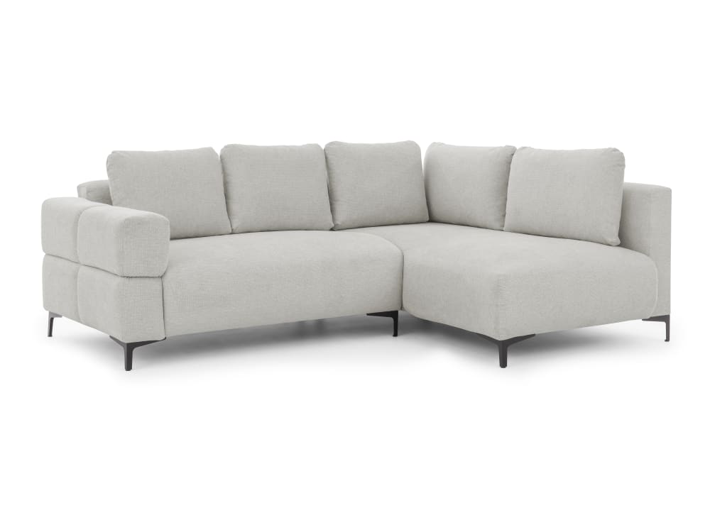 wohnli-moebel-suche-M26041445 Wohnli Möbelsuche - Modernes Ecksofa in Bubble-Optik aus weichem Hellgrau Strukturstoff
