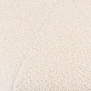 wohnli-moebel-suche-M26041584-1 Runder Pouf Bouclé-Stoff D47cm 48x41x48cm Stoff Weiß MACABANE Sofas und Sessel Sessel, Poufs und Fußbänke Sitzsäcke