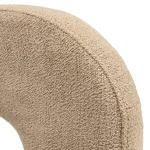 Designersessel aus beigem Stoff 70x73x56cm Stoff Beige MACABANE Sofas und Sessel Sessel, Poufs und Fußbänke Sessel
