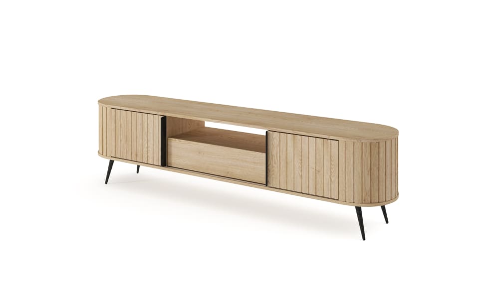 wohnli-moebel-suche-M26042743 Wohnli Möbelsuche - TV-Ständer 2 Türen 1 Schublade Metallbeinen 196x51 cm