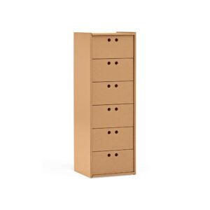 Wohnli Möbelsuche - Hohe Kommode 6 Schubladen 40x118 cm