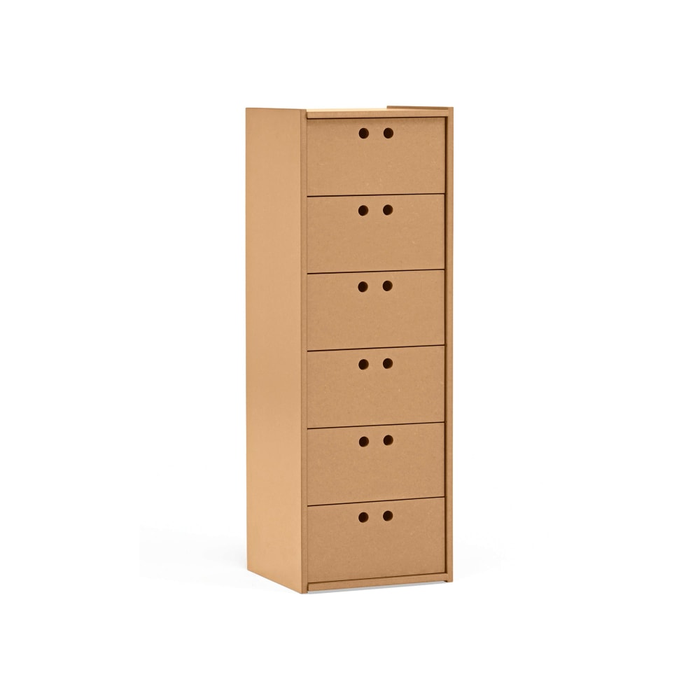 Wohnli Möbelsuche - Hohe Kommode 6 Schubladen 40x118 cm