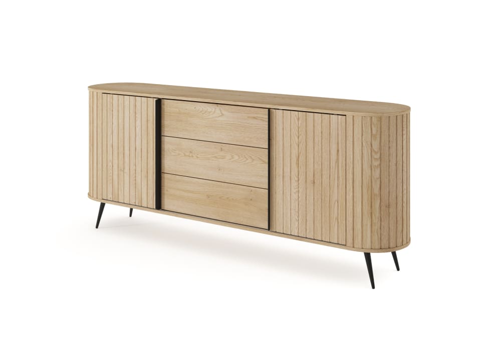 wohnli-moebel-suche-M26042774 Wohnli Möbelsuche - Sideboard 2 Türen 3 Schubladen Metallbeinen 196x81 cm