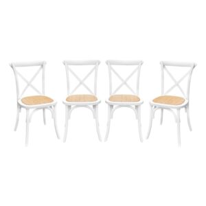 wohnli-moebel-suche-M26042852 Wohnli Möbelsuche - 4er-Set Bistrostühle aus weißem Holz